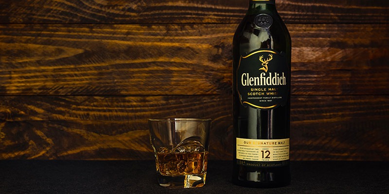 Glenfiddich fles whisky