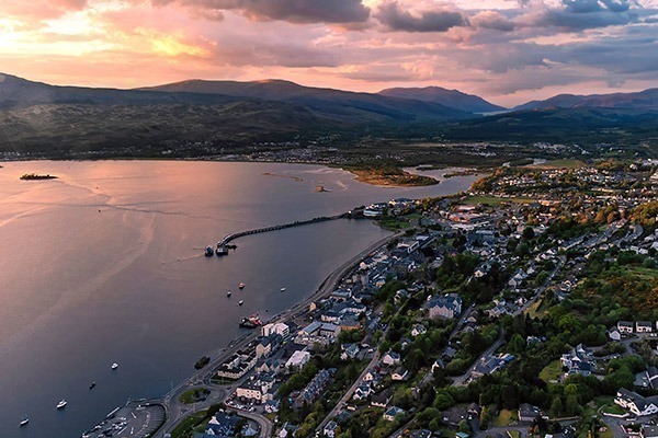 Uitzicht over Fort William