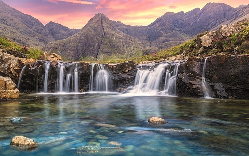 De Fairy Pools op Skye