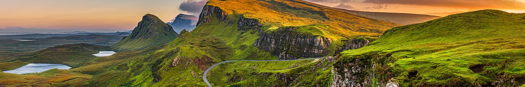 Quiraing bergen op Skye Schotland