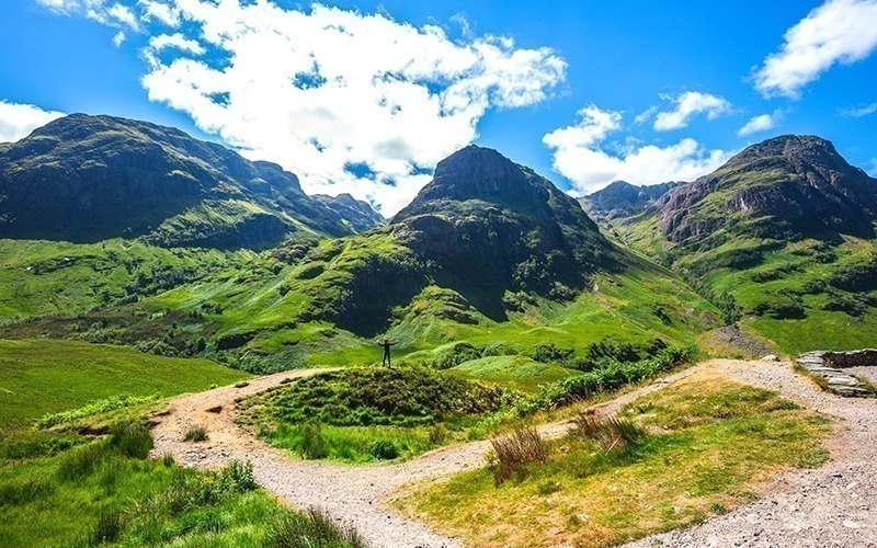 Glencoe in de zomermaanden